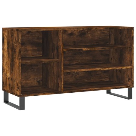 vidaXL Schuhregal Räuchereiche 102x36x60 cm Holzwerkstoff