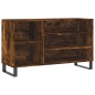 vidaXL Schuhregal Räuchereiche 102x36x60 cm Holzwerkstoff