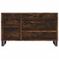 vidaXL Schuhregal Räuchereiche 102x36x60 cm Holzwerkstoff