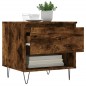 vidaXL Couchtisch Räuchereiche 50x46x50 cm Holzwerkstoff