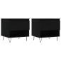 vidaXL Couchtische 2 Stk. Schwarz 50x46x50 cm Holzwerkstoff vidaXL Couchtische 2 Stk. Schwarz 50x46x50 cm Holzwerkstoff