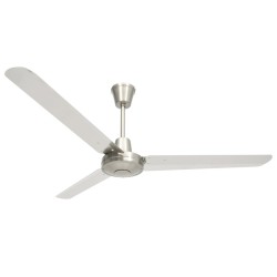 vidaXL Deckenventilator 142 cm Silbern