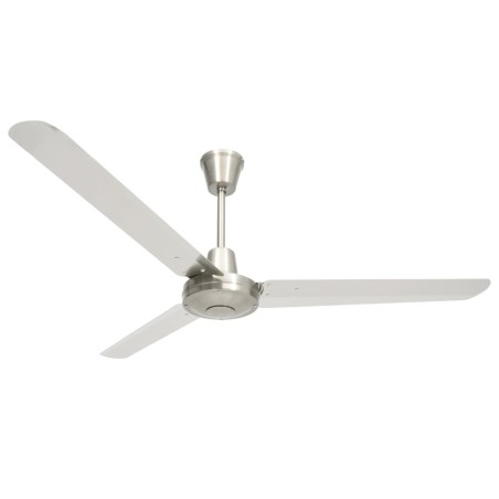 vidaXL Deckenventilator 142 cm Silbern
