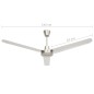 vidaXL Deckenventilator 142 cm Silbern vidaXL Deckenventilator 142 cm Silbern