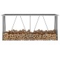 vidaXL Brennholzlager Verzinkter Stahl 330x84x152 cm Anthrazit vidaXL Brennholzlager Verzinkter Stahl 330x84x152 cm Anthrazit