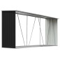 vidaXL Brennholzlager Verzinkter Stahl 330x84x152 cm Anthrazit vidaXL Brennholzlager Verzinkter Stahl 330x84x152 cm Anthrazit