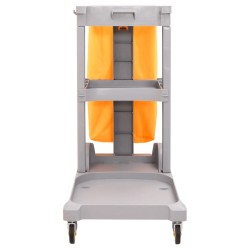 vidaXL Reinigungswagen mit 3 Böden und Beutel PP & Oxford-Gewebe