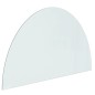 vidaXL Funkenschutzplatte Glas Halbrund 1000x600 mm vidaXL Funkenschutzplatte Glas Halbrund 1000x600 mm