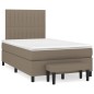 vidaXL Boxspringbett mit Matratze Taupe 120x200 cm Stoff vidaXL Boxspringbett mit Matratze Taupe 120x200 cm Stoff
