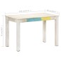 vidaXL Esstisch Weiß 120x60x76 cm Massivholz Mango vidaXL Esstisch Weiß 120x60x76 cm Massivholz Mango