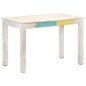 vidaXL Esstisch Weiß 120x60x76 cm Massivholz Mango vidaXL Esstisch Weiß 120x60x76 cm Massivholz Mango