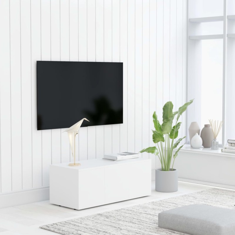vidaXL TV-Schrank Weiß 80x34x30 cm Holzwerkstoff vidaXL TV-Schrank Weiß 80x34x30 cm Holzwerkstoff