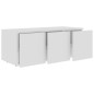 vidaXL TV-Schrank Weiß 80x34x30 cm Holzwerkstoff vidaXL TV-Schrank Weiß 80x34x30 cm Holzwerkstoff