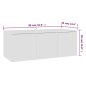 vidaXL TV-Schrank Weiß 80x34x30 cm Holzwerkstoff vidaXL TV-Schrank Weiß 80x34x30 cm Holzwerkstoff