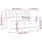 vidaXL 2-Sitzer-Sofa mit Zierkissen Creme 140 cm Stoff vidaXL 2-Sitzer-Sofa mit Zierkissen Creme 140 cm Stoff