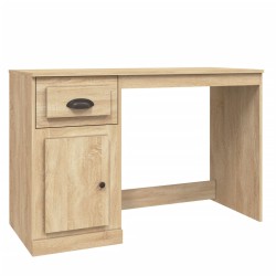 vidaXL Schreibtisch mit Schublade Sonoma-Eiche 115x50x75 cm 