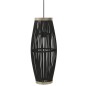 vidaXL Pendelleuchte Schwarz Weide 40W 25x62 cm Oval E27 vidaXL Pendelleuchte Schwarz Weide 40W 25x62 cm Oval E27
