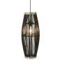 vidaXL Pendelleuchte Schwarz Weide 40W 25x62 cm Oval E27 vidaXL Pendelleuchte Schwarz Weide 40W 25x62 cm Oval E27