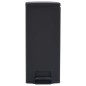 vidaXL Mülleimer mit Pedal Anti-Fingerabdruck 30 L Schwarz Edelstahl vidaXL Mülleimer mit Pedal Anti-Fingerabdruck 30 L Schwarz Edelstahl