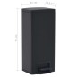 vidaXL Mülleimer mit Pedal Anti-Fingerabdruck 30 L Schwarz Edelstahl vidaXL Mülleimer mit Pedal Anti-Fingerabdruck 30 L Schwarz Edelstahl