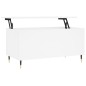 vidaXL Couchtisch Weiß 90x44,5x45 cm Holzwerkstoff vidaXL Couchtisch Weiß 90x44,5x45 cm Holzwerkstoff