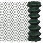 vidaXL Maschendrahtzaun Stahl 1x15 m Grün vidaXL Maschendrahtzaun Stahl 1x15 m Grün