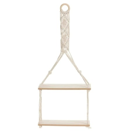 H&S Collection Hängeregal mit Seil-Dekoration 30x10x66 cm