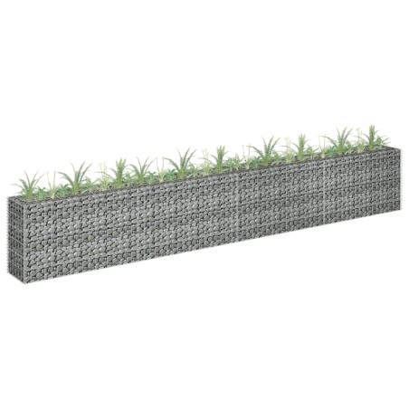  vidaXL Gabionen-Hochbeet Verzinkter Stahl 360×30×60 cm
