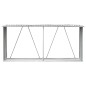 vidaXL Brennholzlager aus verzinktem Stahl 330x84x152 cm Grau vidaXL Brennholzlager aus verzinktem Stahl 330x84x152 cm Grau
