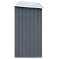 vidaXL Brennholzlager aus verzinktem Stahl 330x84x152 cm Grau vidaXL Brennholzlager aus verzinktem Stahl 330x84x152 cm Grau