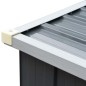 vidaXL Brennholzlager aus verzinktem Stahl 330x84x152 cm Grau vidaXL Brennholzlager aus verzinktem Stahl 330x84x152 cm Grau