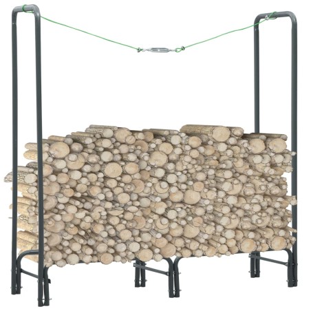 vidaXL Brennholzregal Anthrazit 120×35×120 cm Stahl
