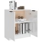 vidaXL Sideboard Hochglanz-Weiß 60x30x70 cm Holzwerkstoff vidaXL Sideboard Hochglanz-Weiß 60x30x70 cm Holzwerkstoff