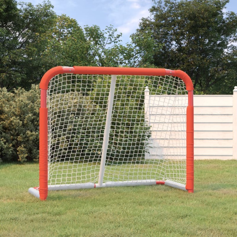 vidaXL Hockey-Tor Rot und Weiß 137x66x112 cm Polyester vidaXL Hockey-Tor Rot und Weiß 137x66x112 cm Polyester