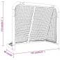 vidaXL Hockey-Tor Rot und Weiß 137x66x112 cm Polyester vidaXL Hockey-Tor Rot und Weiß 137x66x112 cm Polyester