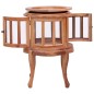 vidaXL Vitrinenschrank Natur 50 x 50 x 76 cm Massivholz Mahagoni vidaXL Vitrinenschrank Natur 50 x 50 x 76 cm Massivholz Mahagoni