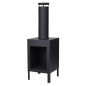 ProGarden Outdoor-Kamin 100 cm Schwarz ProGarden Outdoor-Kamin 100 cm Schwarz