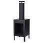ProGarden Outdoor-Kamin 100 cm Schwarz ProGarden Outdoor-Kamin 100 cm Schwarz
