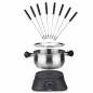 Tristar Familien-Fondue-Set 1400 W 1,3 L Edelstahl Silbern Tristar Familien-Fondue-Set 1400 W 1,3 L Edelstahl Silbern