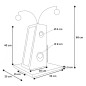 FLAMINGO Kratzbaum Lara 35x35x68 cm Grau FLAMINGO Kratzbaum Lara 35x35x68 cm Grau