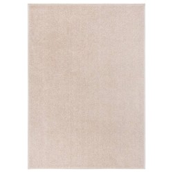 vidaXL Teppich Kurzflor 240x340 cm Dunkelbeige