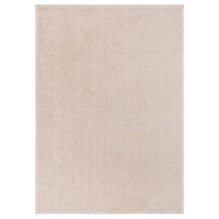 vidaXL Teppich Kurzflor 240x340 cm Dunkelbeige