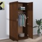 vidaXL Kleiderschrank Braun Eichen-Optik 80x52x180 cm Holzwerkstoff vidaXL Kleiderschrank Braun Eichen-Optik 80x52x180 cm Holzwerkstoff