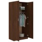 vidaXL Kleiderschrank Braun Eichen-Optik 80x52x180 cm Holzwerkstoff vidaXL Kleiderschrank Braun Eichen-Optik 80x52x180 cm Holzwerkstoff