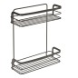 Metaltex Duschregal mit 2 Etagen Schwarz Metaltex Duschregal mit 2 Etagen Schwarz