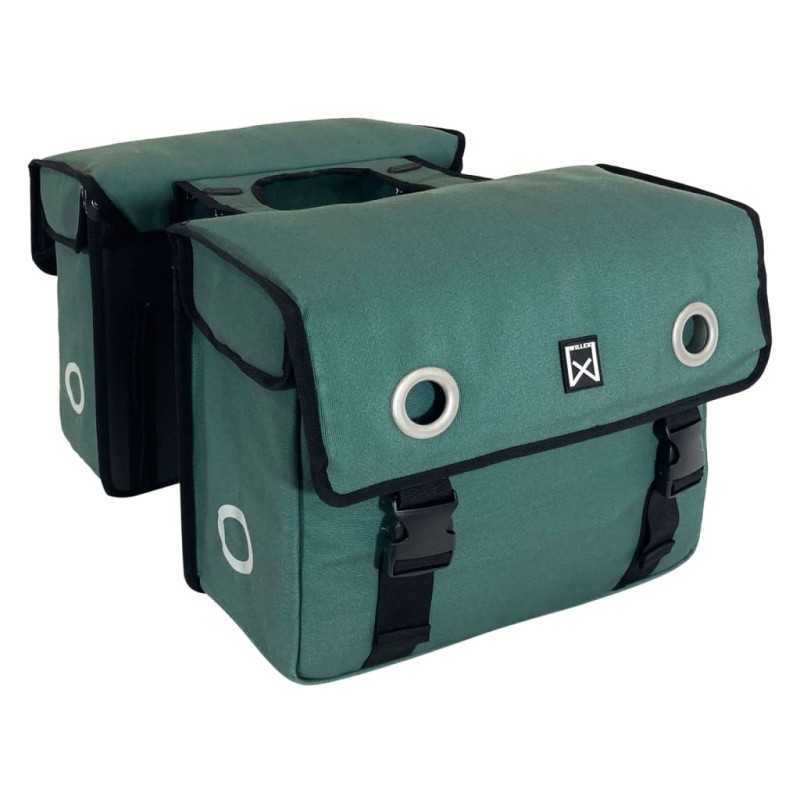 Willex Fahrradtaschen 40 L Canvas Grün Willex Fahrradtaschen 40 L Canvas Grün