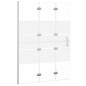 vidaXL Faltbare Duschkabine ESG 100x140 cm Weiß vidaXL Faltbare Duschkabine ESG 100x140 cm Weiß