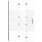 vidaXL Faltbare Duschkabine ESG 100x140 cm Weiß vidaXL Faltbare Duschkabine ESG 100x140 cm Weiß
