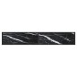 vidaXL Konsolentisch Schwarz Marmor-Optik 200x35x75,5 cm Hartglas