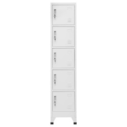 vidaXL Schließfachschrank Hellgrau 38x40x180 cm Stahl